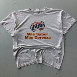 Vintage Miller Lite Más Sabor Más Cerveza tee
