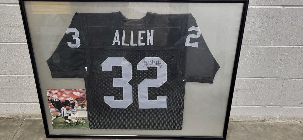 ORIGINAL AUTHENTIC AUTHOGRAPH MARCUS ALLEN JERSEY