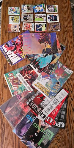 Comic books and sports cards