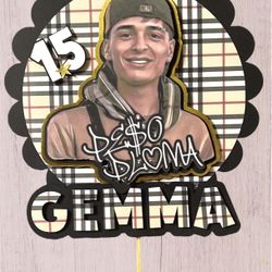 Peso Pluma Cardstock Cake Topper