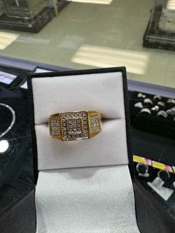 Men’s Square Cluster Ring SIZE 10