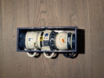 LA DODGERS Snowman Stackable Mugs