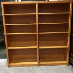 Beautiful Large Vintage Bookshelf With Adjustable Shelves 