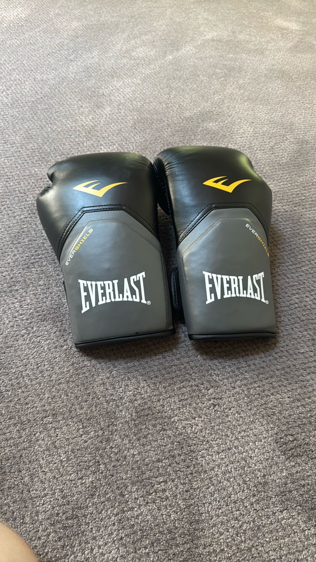 Everlast 16oz Black Boxing Gloves