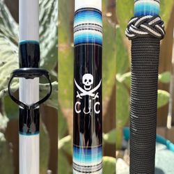 Batson SD Special 30-50lb Jig stick Custom Wrapped by CJC Custom Rods