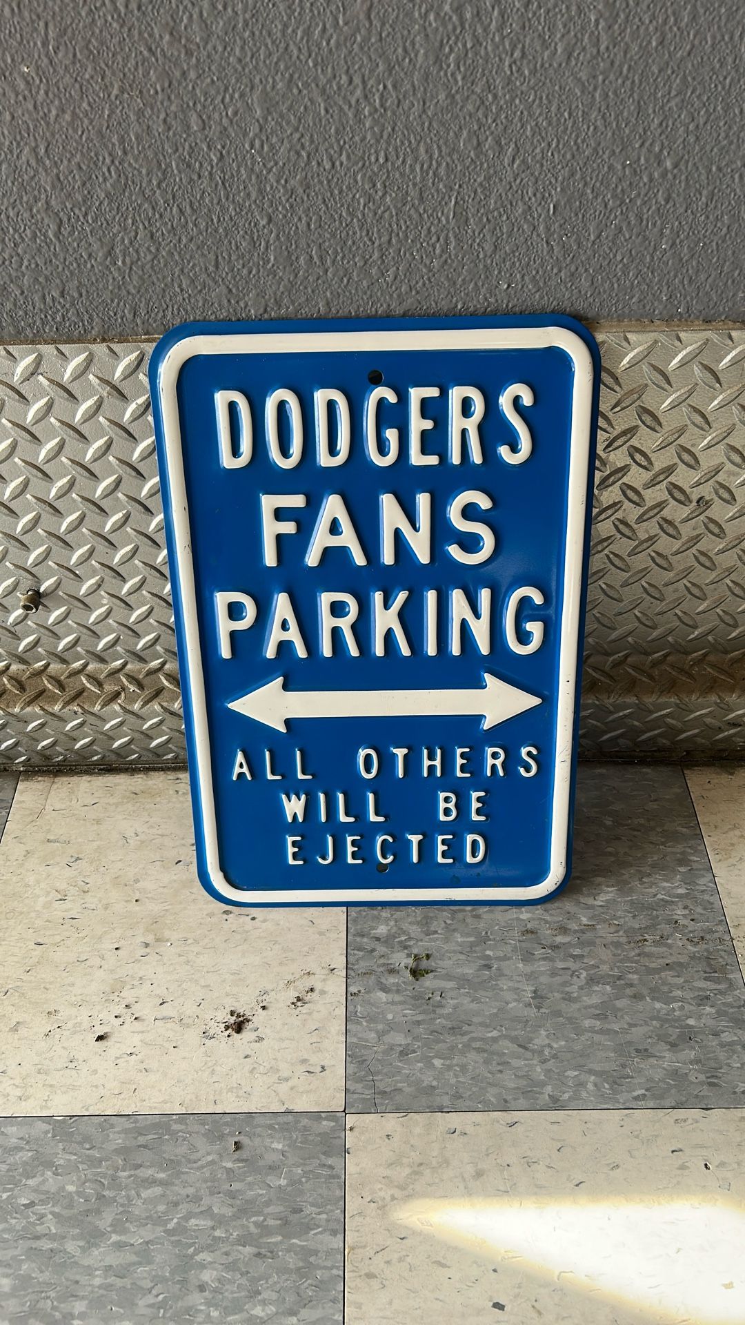Los Angeles Dodgers Metal Street Sign
