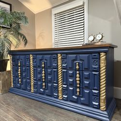 Blue Triple Dresser / Sideboard 