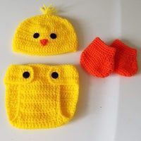 Crochet Baby Boy/Girl Easter Inspired Chic Outfit Photo Prop 