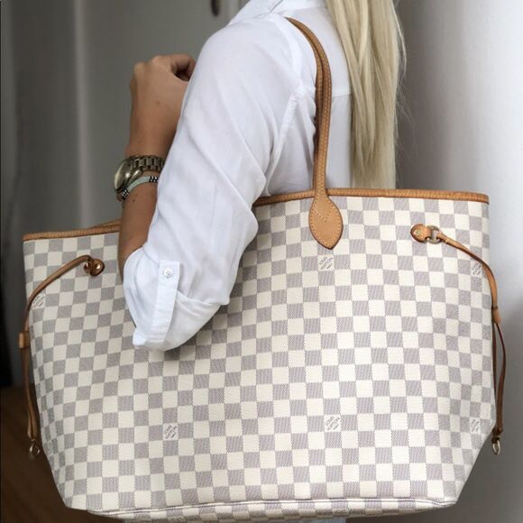 Authentic Louis Vuitton Neverfull GM Azur tote bag