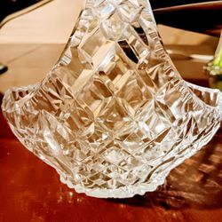 BELGIUM CRYSTAL  Vase/Crystal Basket