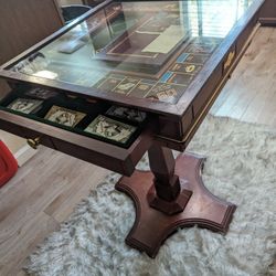 Antique Monopoly Table Franklin Mint 