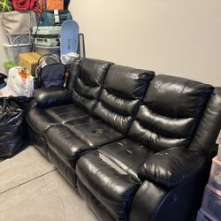 Black Leather Couch