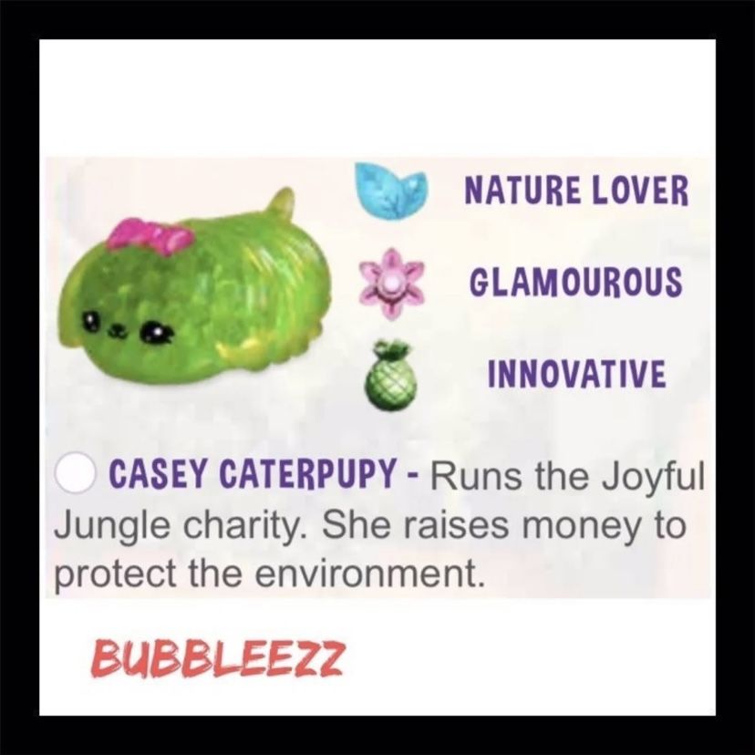 NIB ORB Bubbleez Casey Caterpupy