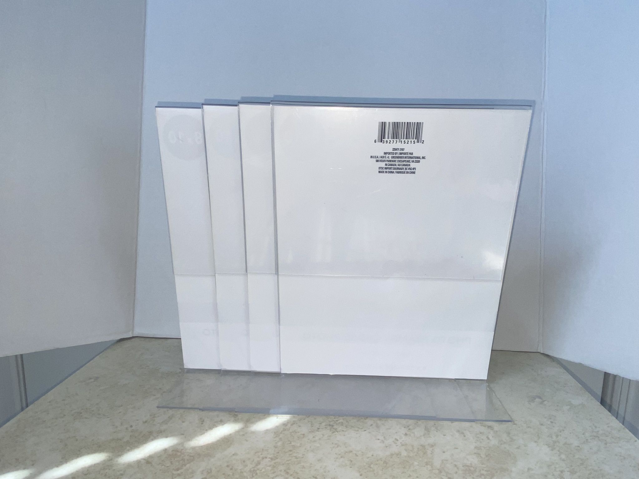 Acrylic Stand Photo Frames, 8x10 Inches, 4 Count