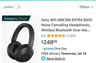 Sony Noise Canceling Headphones 