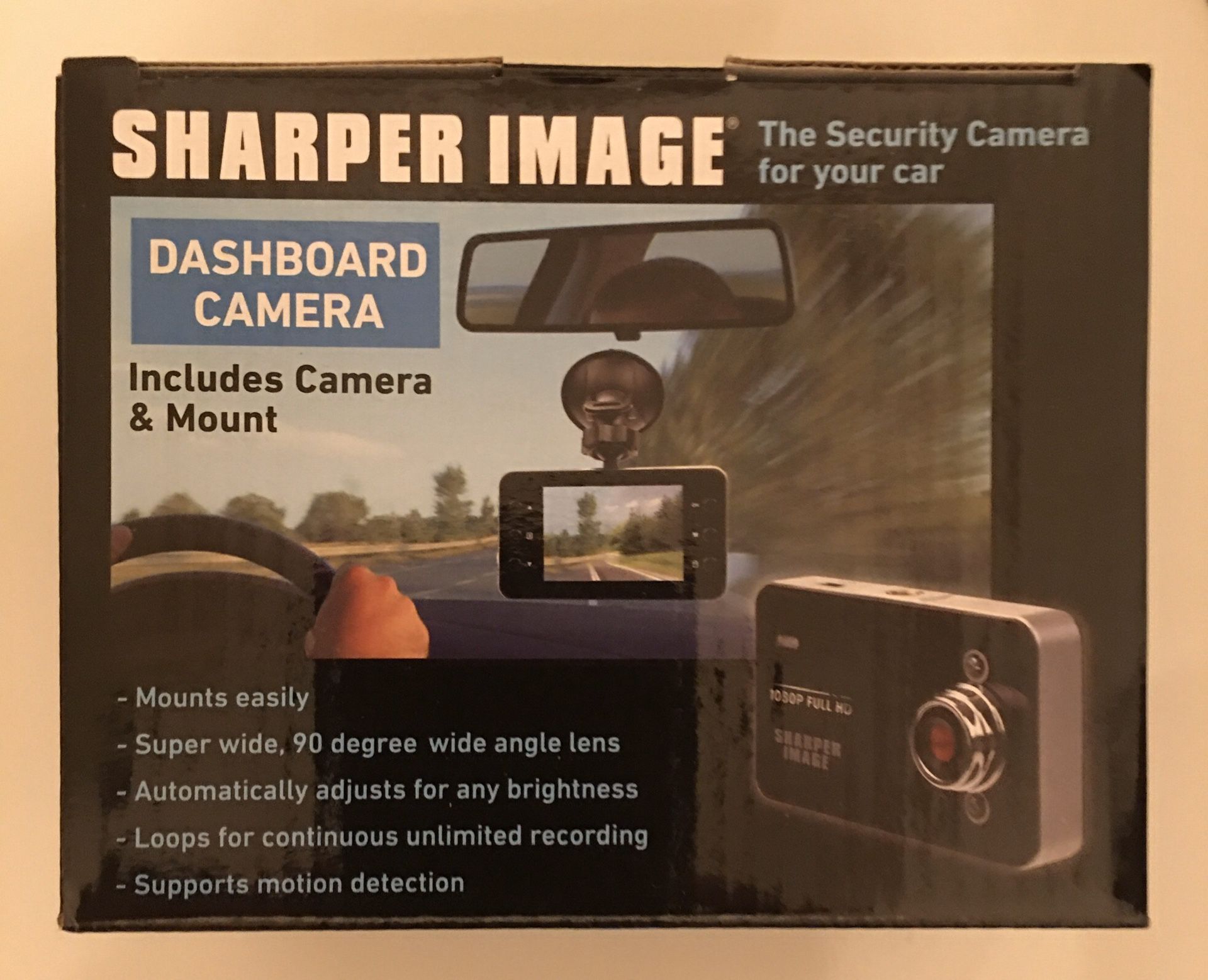 Sharper Image Dash/ Security Camera