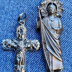 Cross & St Jude Pendents 