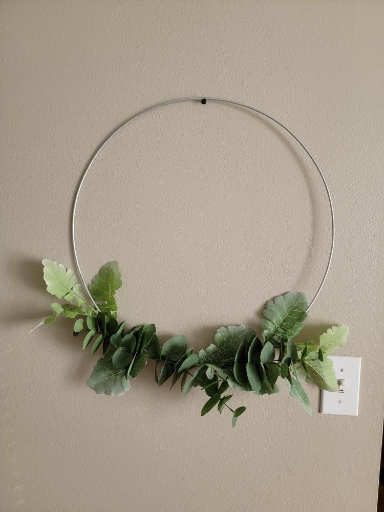 Faux Greenery Ring Wreath