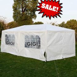 10x20 wedding party tent outdoor canopy teng with side walls white FOR S@LE