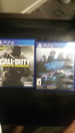 Infinite warfare and need for speed 2015