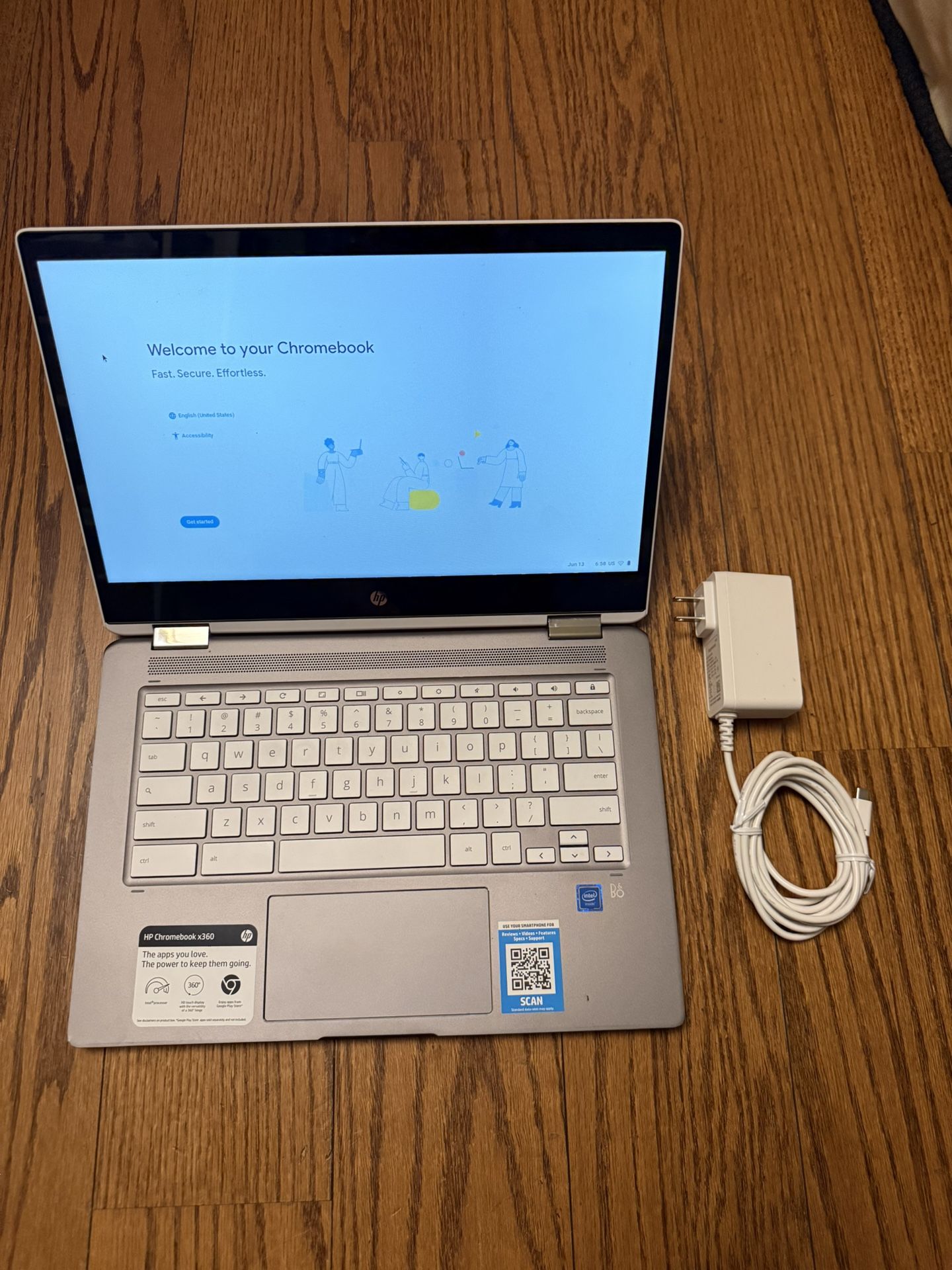 HP Chromebook 14” Touchscreen/4GB RAM/96GB Storage/Fully Functional