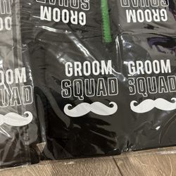 Koozies • Groom Squad • 11 Black/ White • 1 Green/White