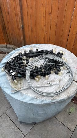 Outdoor Edison bulb light string