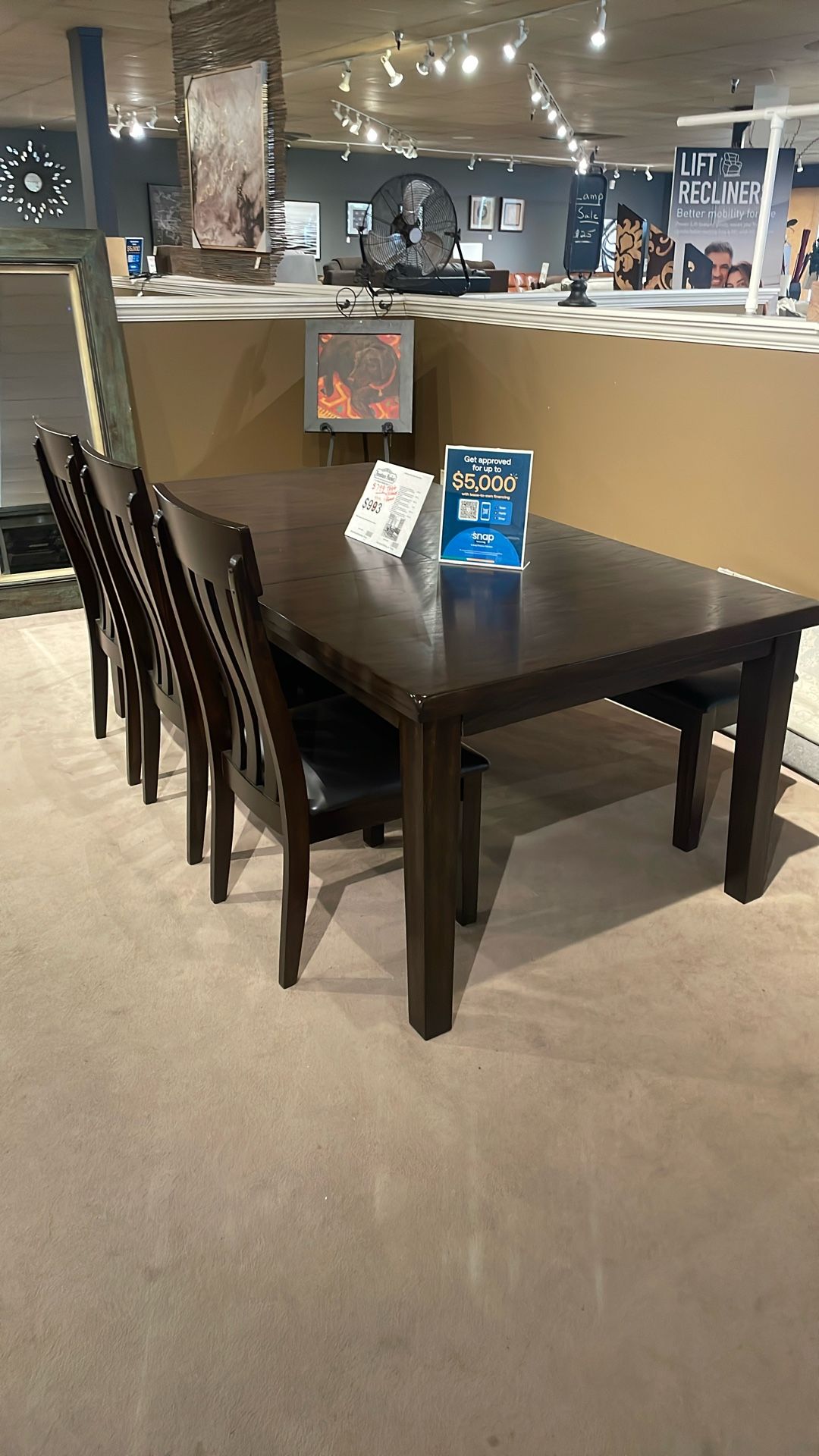 Five piece dining set