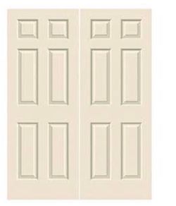 6-Panel Double Interior Door Set