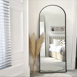 NeuType 65"x22" Large Arched Full Length Floor Mirror with Stand.