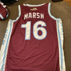 Phillies Brandon Marsh Basketball Jersey Adult L New