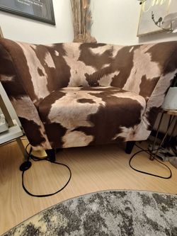 Arm chair-cute cow print