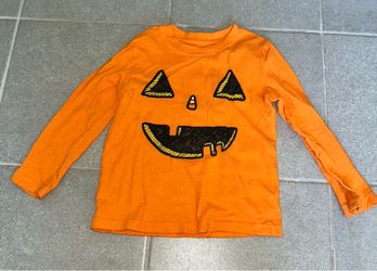 4T Orange Long-Sleeve Jack-O'-Lantern Halloween Shirt