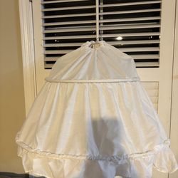 White Hoop Skirt Ballgown 