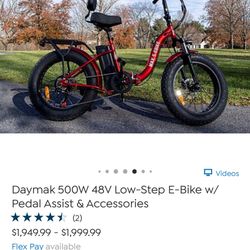 Folded electric bike