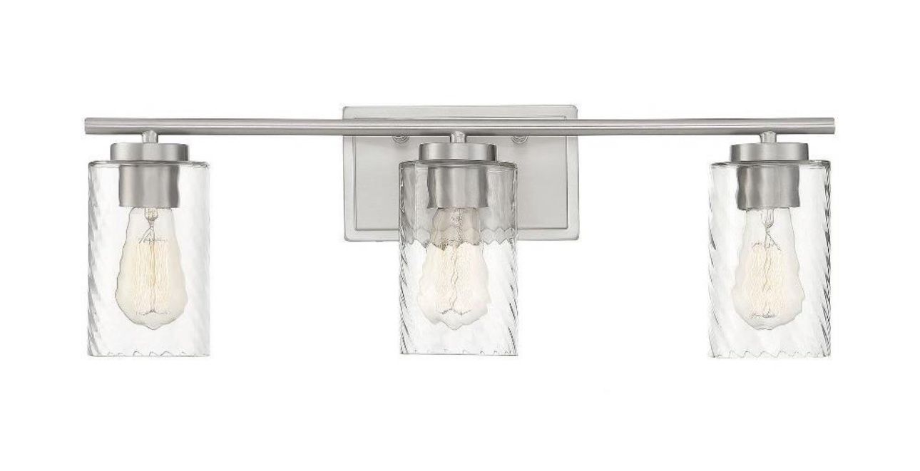 Meridian M80038BN 3 Light Bath Vanity In Mid Century Modern...