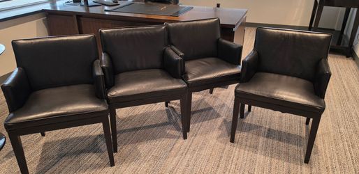 Leather Chairs set of 4 excellent condition