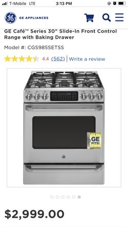 Ge stainless steel stove