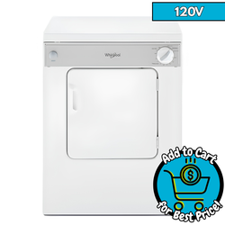 3.4 cu. ft. 120-Volt White Compact Electric Vented Dryer with Flexible Installation *DEAL of the Day*