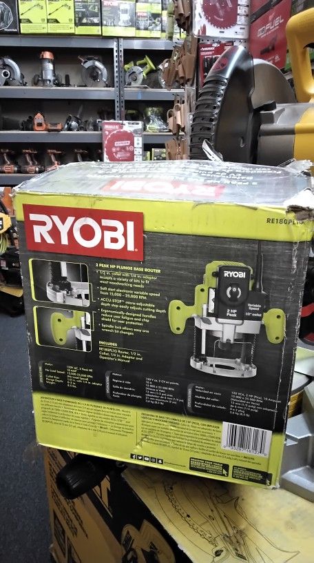 RYOBI 2 PEAK HP EVS PLUNGE BASE ROUTER