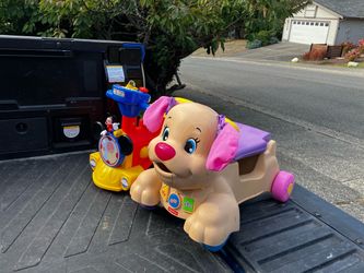 Child Kid Children Toddler Riding Train and Riding Dog Tricycle Trike In Great Condition $20 Each