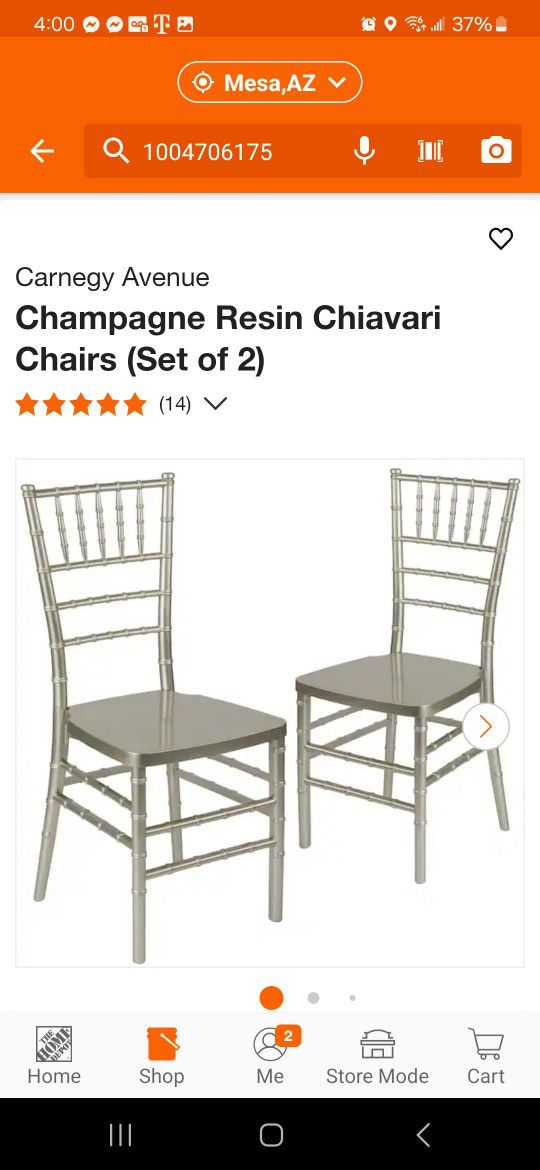 Carnegy Avenue
Champagne Resin Chiavari Chairs Set of 12 NEW with black covers party wedding events birthdays 
Quinceañera graduation
SET OF 12 NEW 
5