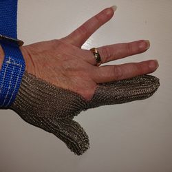 2 Finger Steel Mesh Cutting Gloves