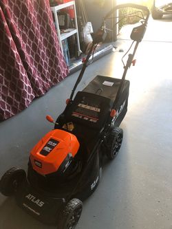 ATLAS Self propelled Lawn Mower Like New!