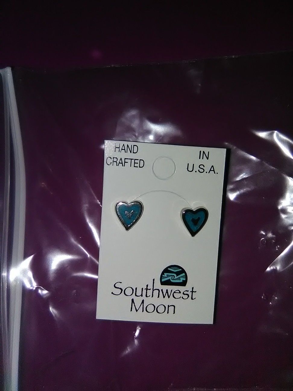 Heart Earrings Turquoise style Earrings