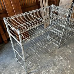 Lateral Office Wire Shelf Organizer Printer Stand