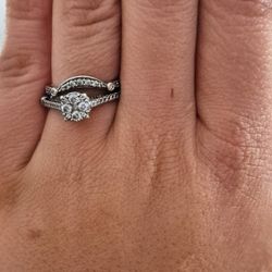 Engagement And Wedding Ring Set