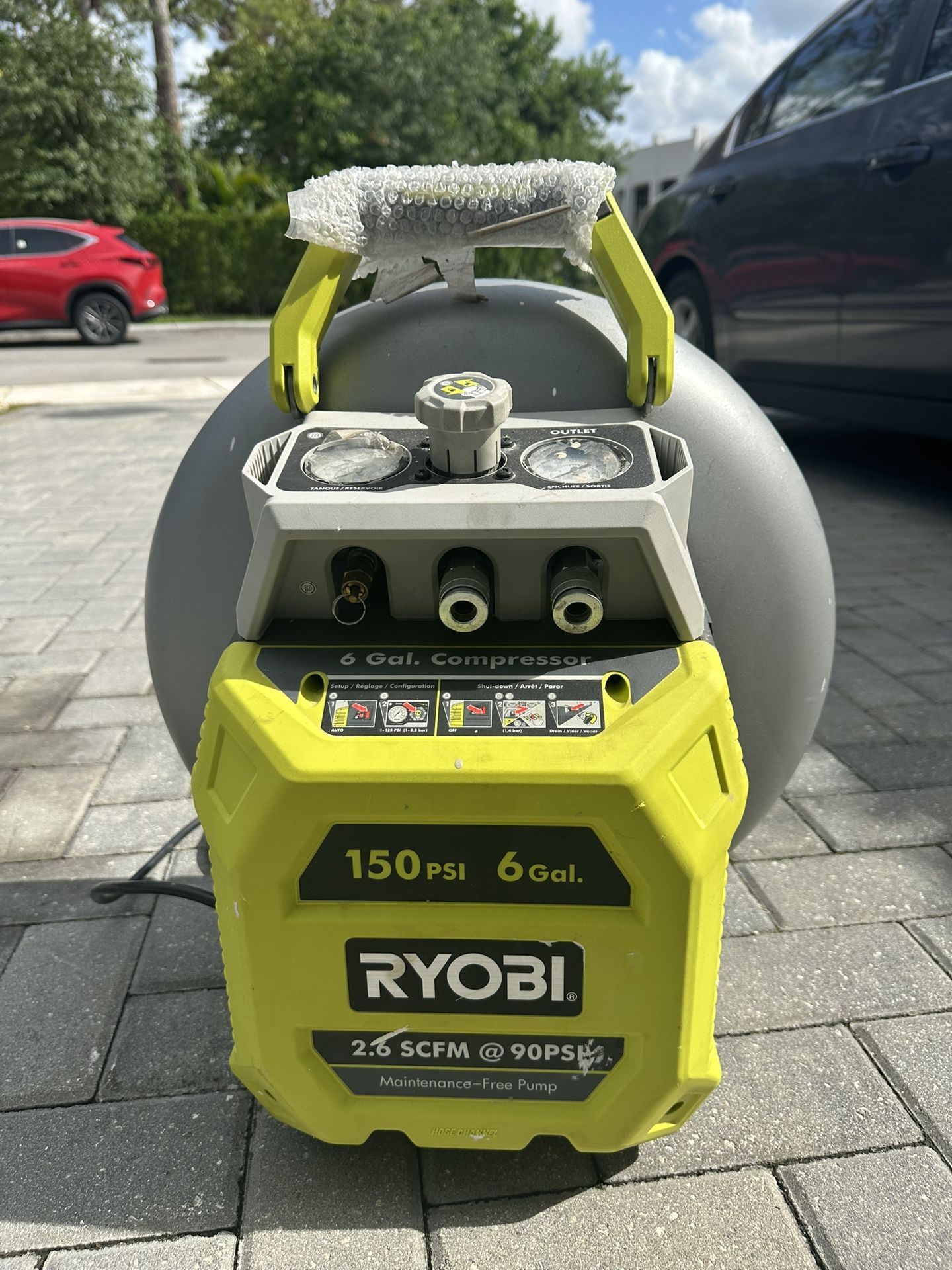 Ryobi Compresor De Aire 150 Psi Dos Salidas De Aire