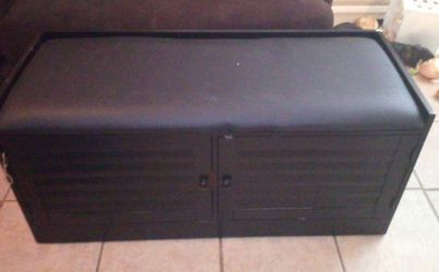 Black bench dresser two doors and tables