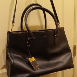  Ralph Lauren Newbury Double Zip Satchel